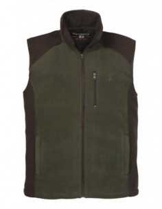 Vesta Treesco Kaki Fleece Cu Broderie