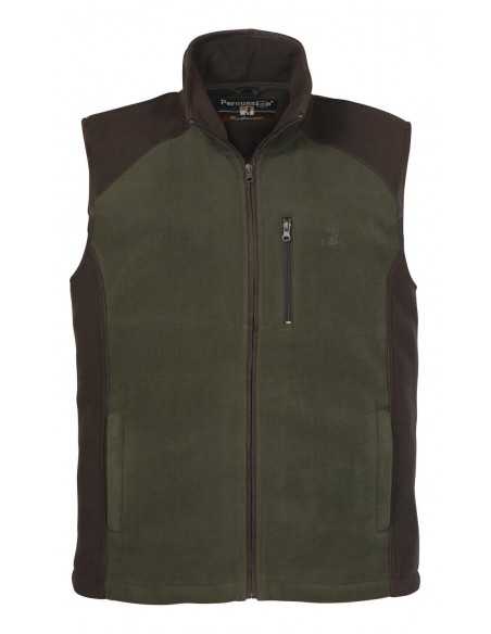 Vesta Treesco Kaki Fleece Cu Broderie