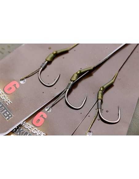 Montura Korda Carp Rig Dark Matter Wide Gape + Free Extenda Stops, 1buc/blister