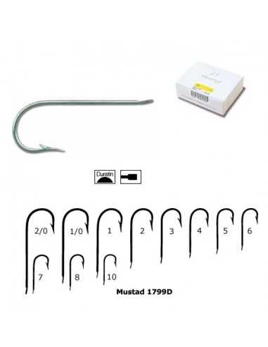 Carlig Mustad M1799D cu Tija Lunga si Protectie Anticoroziva