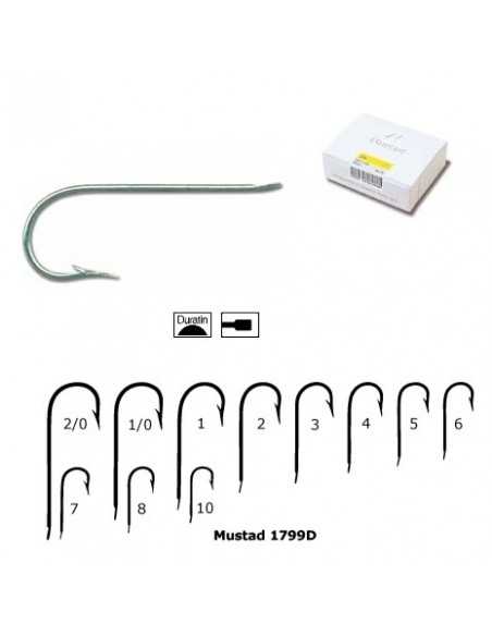 Carlig Mustad M1799D cu Tija Lunga si Protectie Anticoroziva Carlig Mustad M1799D cu Tija Lunga si Protectie Anticoroziva