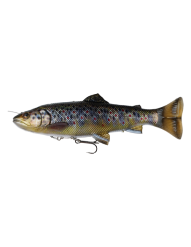 Savage Gear 4D Line THRU Pulsetail Trout, Brown Trout, 16cm, 51g