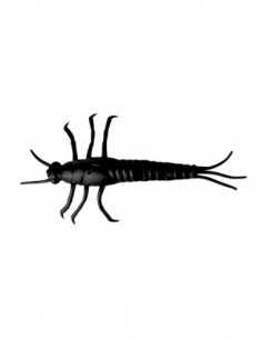 Nimfa Savage Gear 3D PVC Mayfly, Negru, 5cm, 8buc/plic