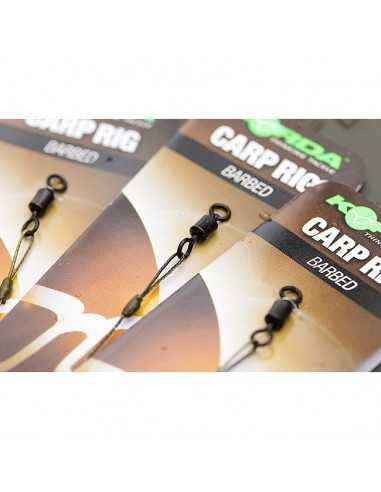 Montura Korda Carp Rig Dark Matter Wide Gape + Free Extenda Stops, 1buc/blister