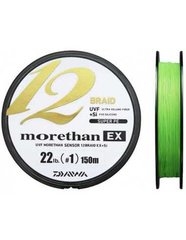 Fir Textil Daiwa Morethan 12 Braid EX+SI Lime, 135m