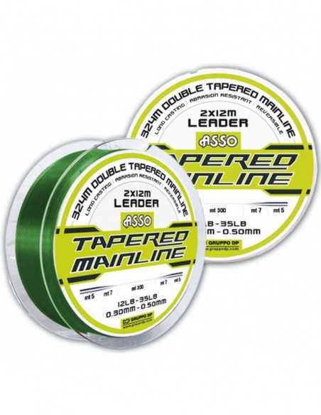 Fir Asso Tapered Mainline LowVis Green, 0.33mm-0.50mm, 324m Fir Asso Tapered Mainline LowVis Green, 0.33mm-0.50mm, 324m