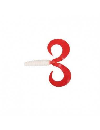 Twister Cat Spirit Double Wave, Alb/Rosu, 15cm, 10buc/plic
