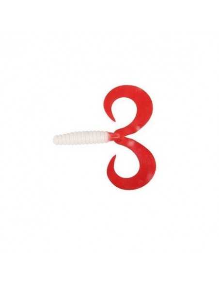 Twister Cat Spirit Double Wave, Alb/Rosu, 15cm, 10buc/plic Twister Cat Spirit Double Wave, Alb/Rosu, 15cm, 10buc/plic