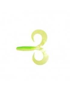 Twister Cat Spirit Double Wave, Fluo Green, 15cm, 10buc/plic