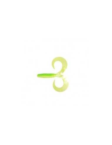 Twister Cat Spirit Double Wave, Fluo Green, 15cm, 10buc/plic