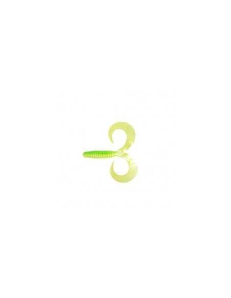 Twister Cat Spirit Double Wave, Fluo Green, 15cm, 10buc/plic Twister Cat Spirit Double Wave, Fluo Green, 15cm, 10buc/plic