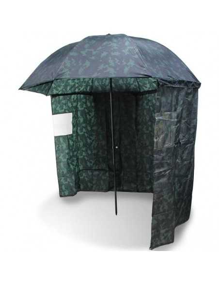 Umbrela NGT Cu Paravan, Camo, 2.20m Umbrela NGT Cu Paravan, Camo, 2.20m