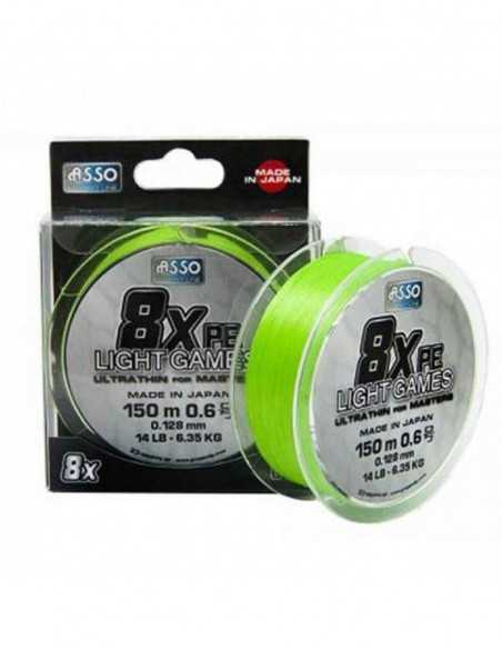 Fir Textil Asso Light Games PE 8x, Fluo Chartreuse, 150m Fir Textil Asso Light Games PE 8x, Fluo Chartreuse, 150m