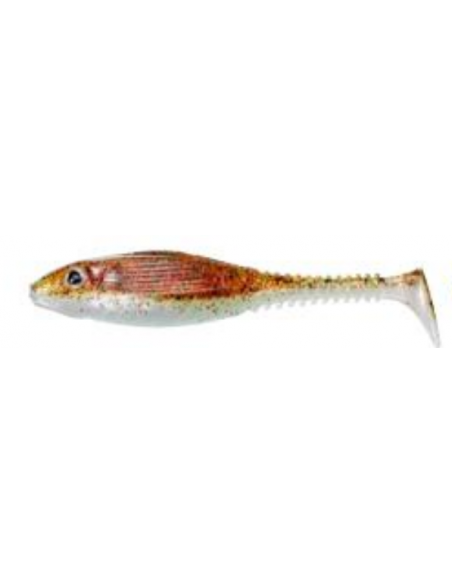 Shad Sensas Soft Bait Gunki Grubby, Brown Sugar Green&Red Flk, 8.5cm, 6buc/plic Shad Sensas Soft Bait Gunki Grubby, Brown Sugar Green&Red Flk, 8.5cm, 6buc/plic
