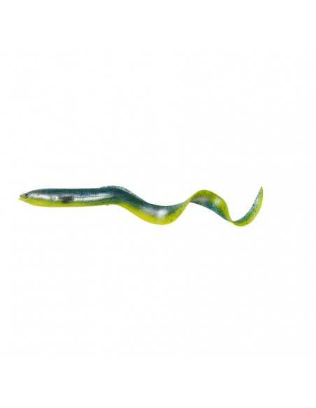 Shad Savage Gear 3D Real Eel, Green Yellow Glit, 15cm, 12g, 3buc/plic