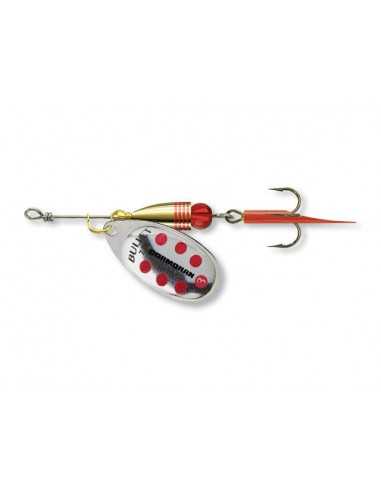 Lingurita Rotativa Cormoran Bullet Nr.2/4g Silver/Red Dots