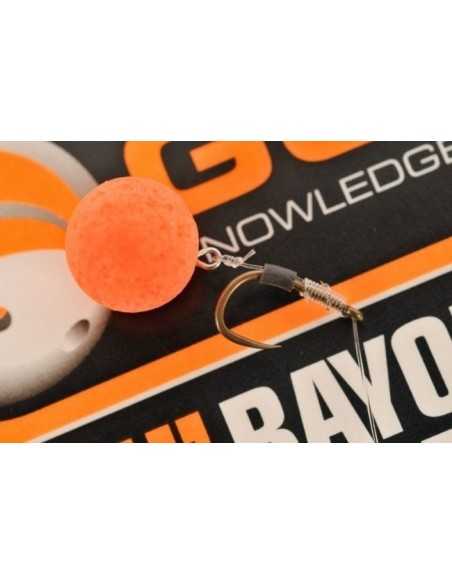 Monturi Guru Bayonets, Carlig QM1 Nr.14, Fir 0.19mm Hair Rigs, 10cm, 8buc/plic