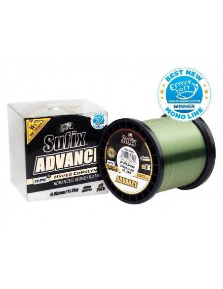 Fir Monofilament Sufix Advance HMPE Hyper CoPolymer, Lo-Vis Green, 1000m Fir Monofilament Sufix Advance HMPE Hyper CoPolymer, Lo-Vis Green, 1000m