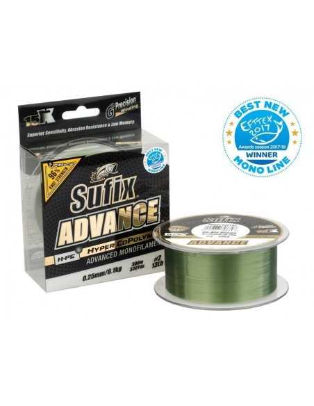Fir Monofilament Sufix Advance HMPE Hyper CoPolymer, Lo-Vis Green, 300m Fir Monofilament Sufix Advance HMPE Hyper CoPolymer, Lo-Vis Green, 300m