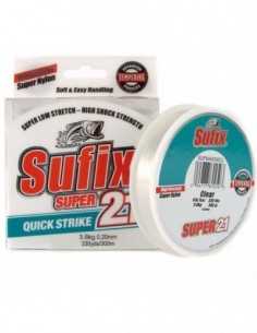 Fir Monofilament Sufix Super 21 Low Stretch, Clear, 300m
