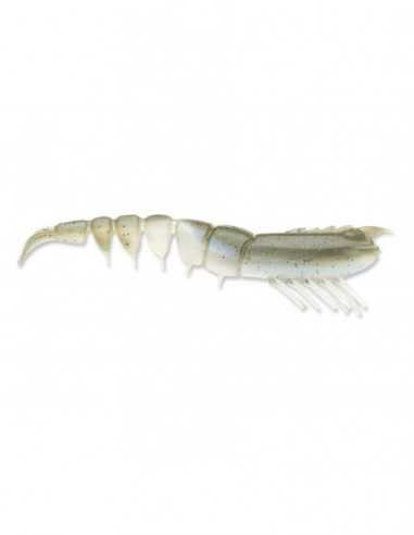 Naluca 360GT Coastal Shrimp Jig Head, Culoare Gray Ghost (GG), 8cm, 3.5g, 1 naluca armata + 3 corpuri