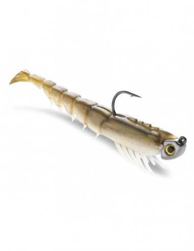 Naluca 360GT Coastal Shrimp Jig Head, Culoare Gray Ghost (GG), 8cm, 3.5g, 1 naluca armata + 3 corpuri