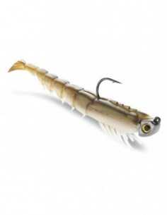 Naluca 360GT Coastal Shrimp Jig Head, Culoare Glow (GL), 8cm, 3.5g, 1 naluca armata + 3 corpuri 2