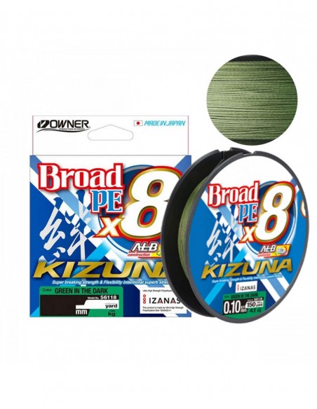 Fir Textil Owner Kizuna X8 Broad, Green In The Dark, 135m