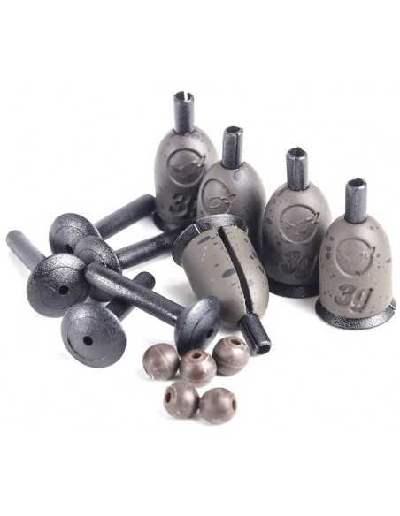 Kit Plumb Culisant Korda Flying Back Leads, 5buc/blister + 5 Rubber Beads (4mm) Kit Plumb Culisant Korda Flying Back Leads, 5buc/blister + 5 Rubber Beads (4mm)