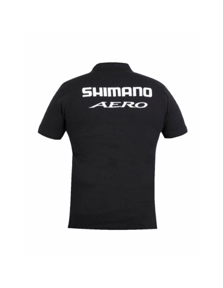 Tricou Shimano Aero polo Black Tricou Shimano Aero polo Black