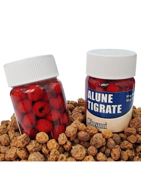 Alune tigrate colorate, Capsuni, 95g