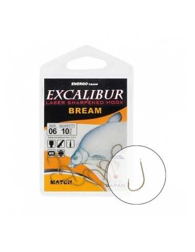 Carlige Excalibur Bream Match Brown, 10buc/plic