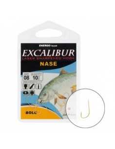 Carlige Excalibur Nase Bolo Red, 10buc/plic