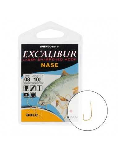 Carlige Excalibur Nase Bolo Gold, 10buc/plic