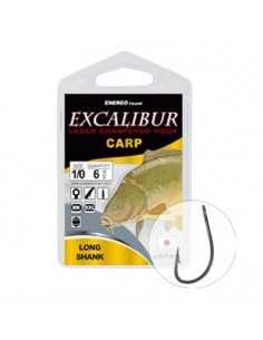 Carlige Excalibur Carp Long Shank BN, 6buc/plic