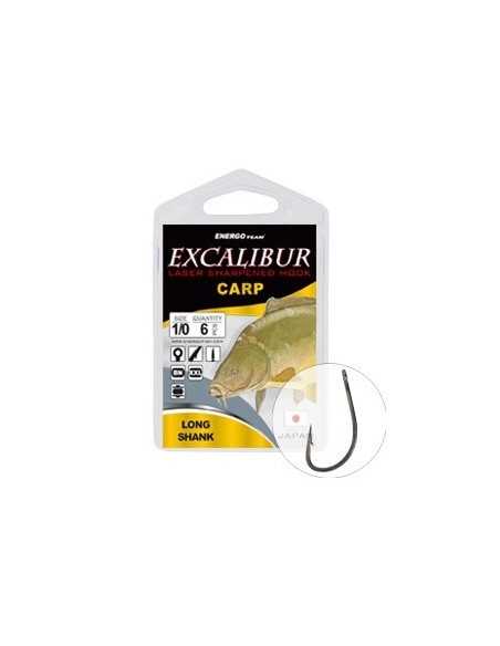 Carlige Excalibur Carp Long Shank BN, 6buc/plic Carlige Excalibur Carp Long Shank BN, 6buc/plic