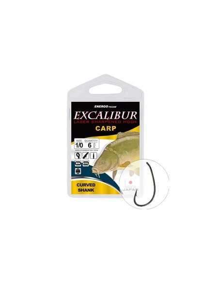 Carlige Excalibur Carp Curved Shank BN, 6buc/plic Carlige Excalibur Carp Curved Shank BN, 6buc/plic