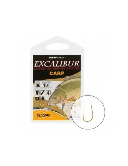 Carlige Excalibur Carp Classic Gold, 10buc/plic