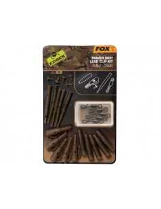 Fox Edges Camo Power Grip Lead Clip Kit