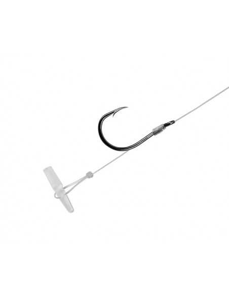 Montura Feeder Delphin FLR Quickstop, Carlig Nr.6, Rig 12cm, 6buc/plic.