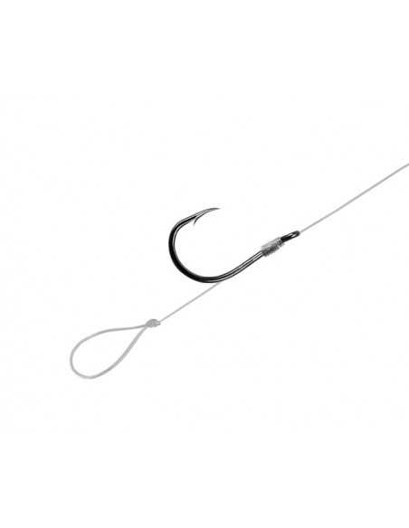 Montura Feeder Delphin FLR Loop, Carlig Nr. 8, Rig 8cm, 6buc/plic