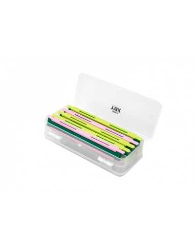 Cutie pentru Monturi Stationar Delphin TBX Duo 185-5P + 5 Plioare EVA, 18.5x8.5x5cm