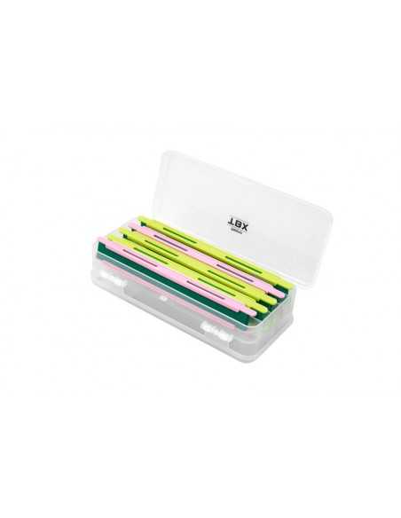 Cutie pentru Monturi Stationar Delphin TBX Duo 185-5P + 5 Plioare EVA, 18.5x8.5x5cm