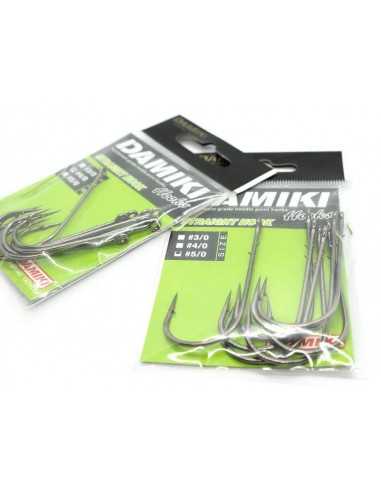 Carlige trailer cu 2 spini Damiki Straight Hook, 8buc/plic