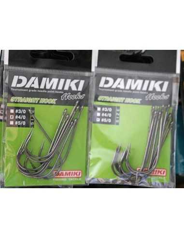 Carlige trailer cu 2 spini Damiki Straight Hook, 8buc/plic
