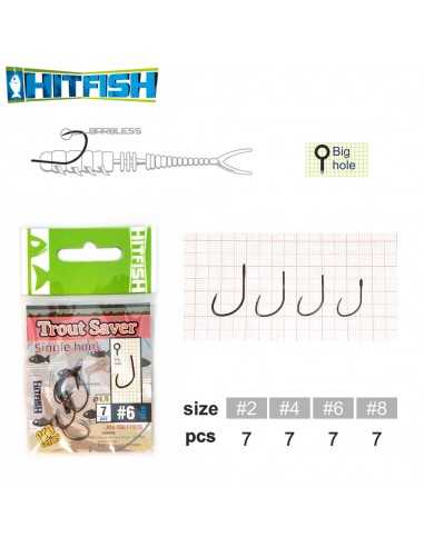 Carlig Hitfish Pastrav Debarbetat Trout Saver, 7buc/plic