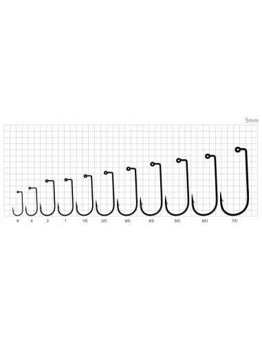 Jig Bila Meito Hooks, Carlig Nr.2/0, Greutate 3.5-14gr