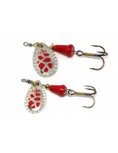 Rotativa Ilba Spark Classic Silver/Red, Culoare argintiu/rosu, 5.5gr, Nr. 2 2