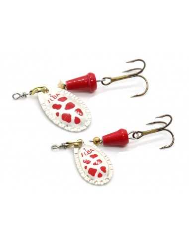Rotativa Ilba Spark Classic Silver/Red, Culoare argintiu/rosu, 5.5gr, Nr. 2