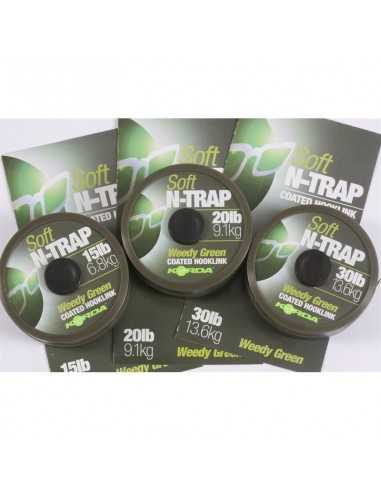 Fir Textil Korda N-Trap Soft Coated, Verde, 20m